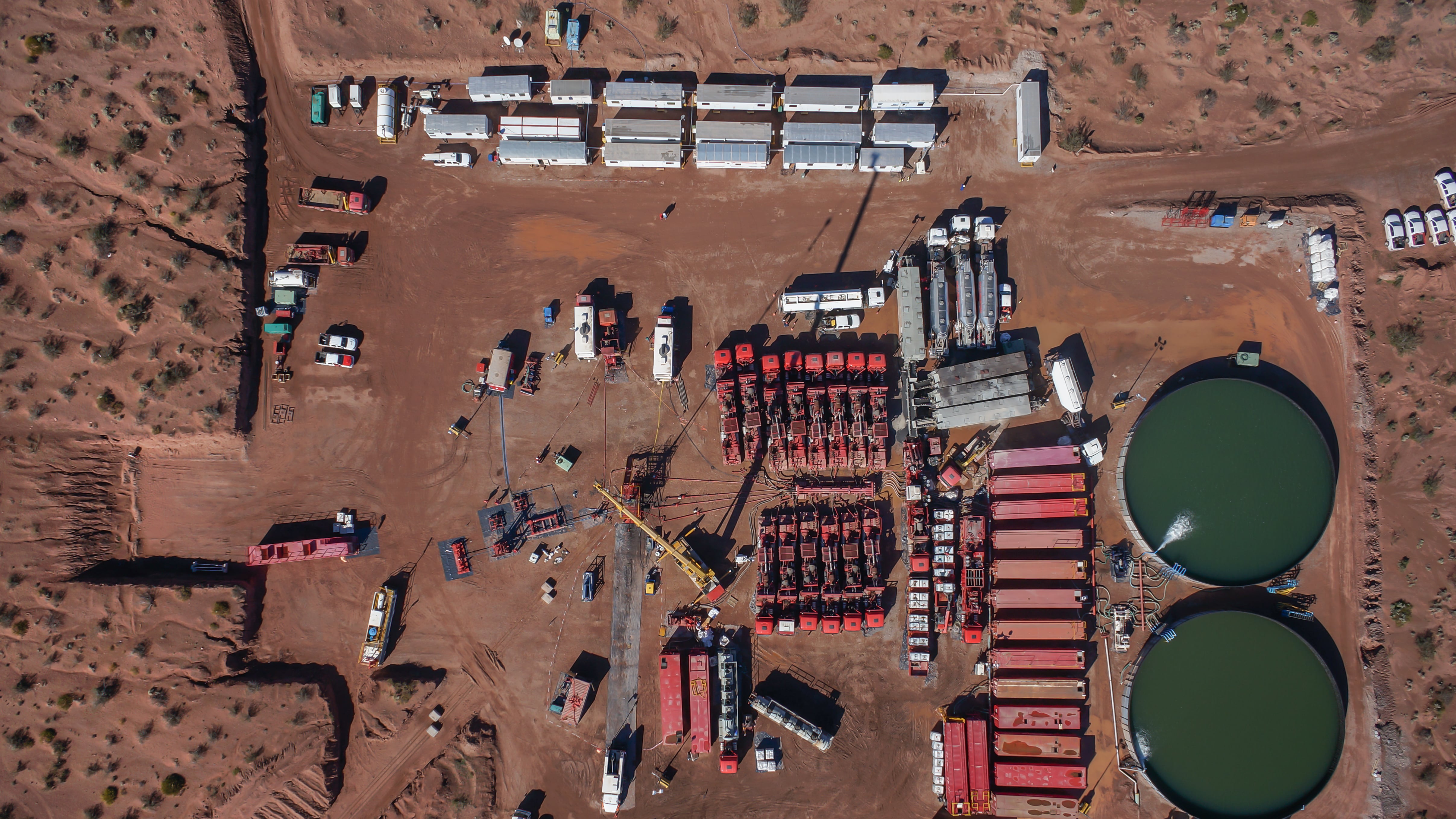 Oil and gas operations in Argentina's Vaca Muerta.