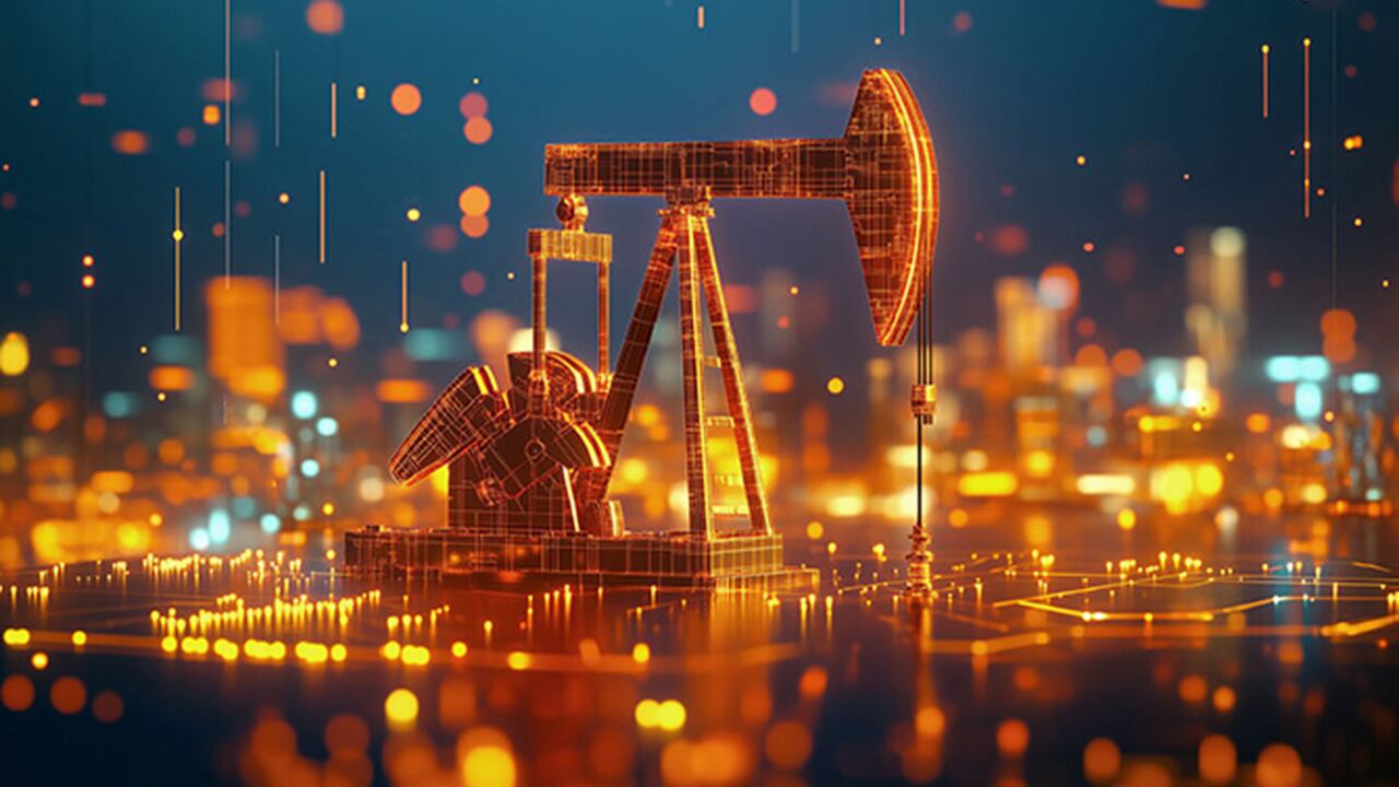 a futuristic looking oil rig