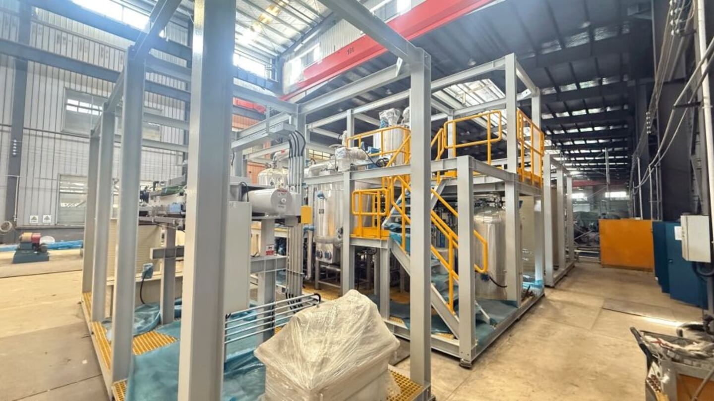 LibertyStream's lithium carbonate refining unit.