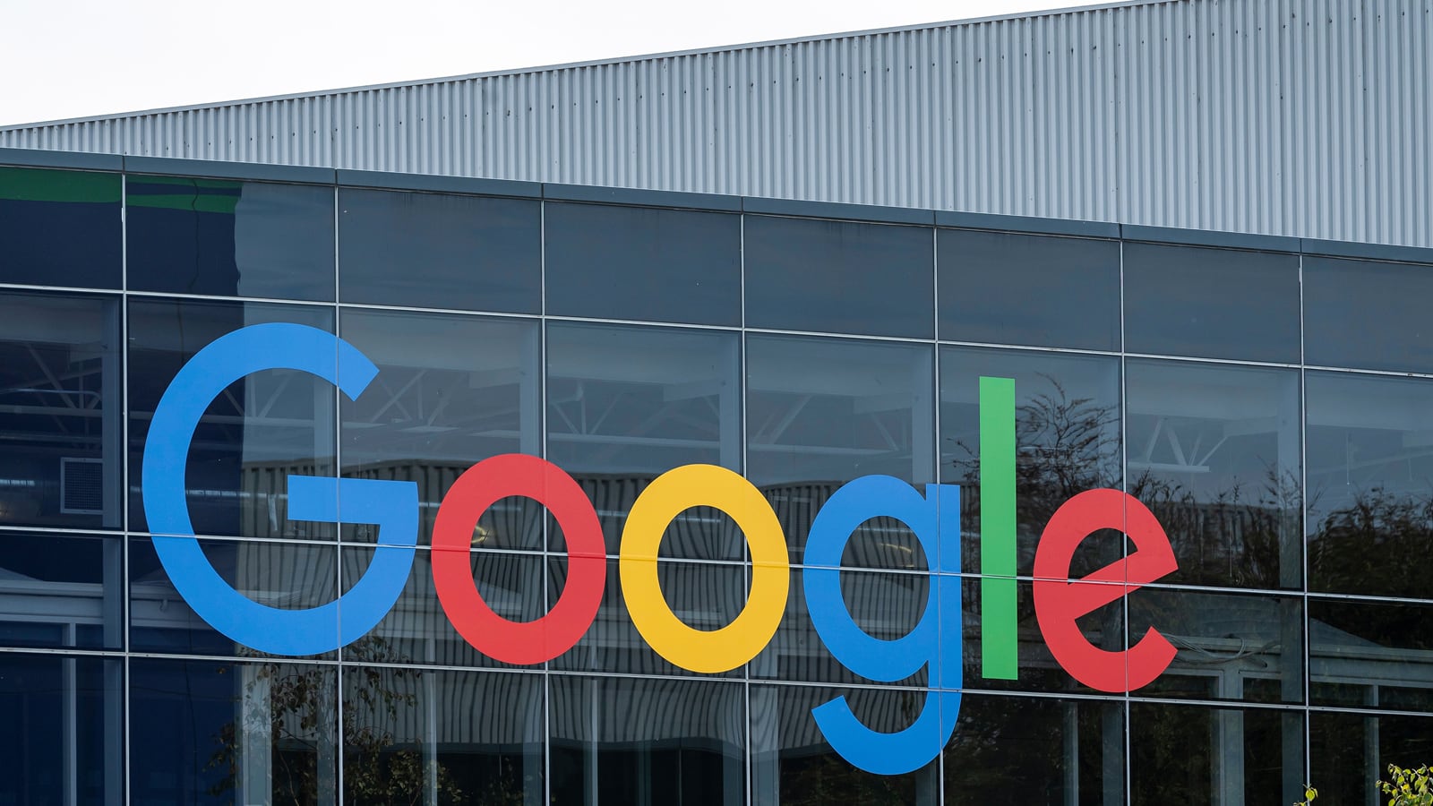 Google sign on building.