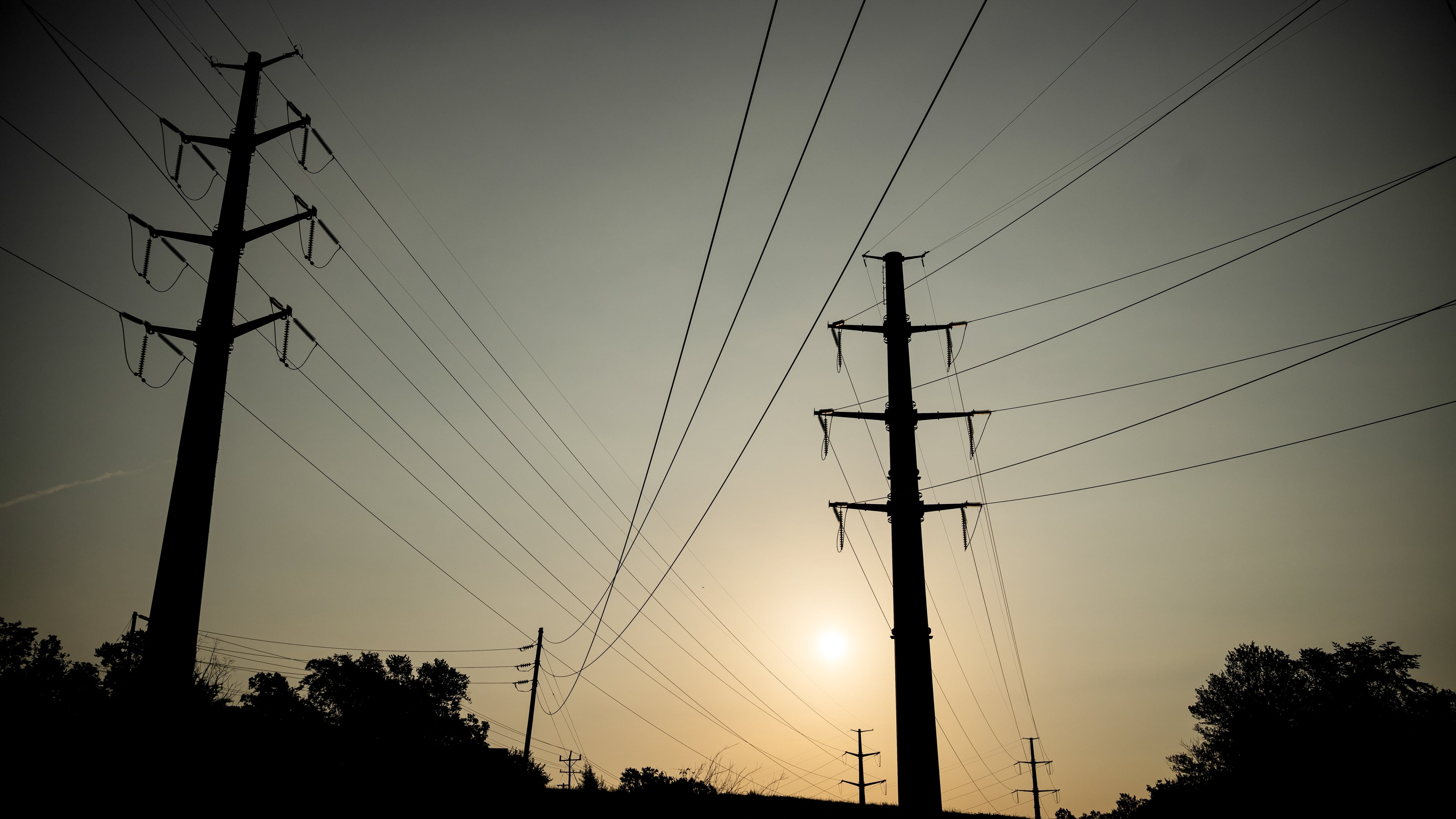 Power lines.